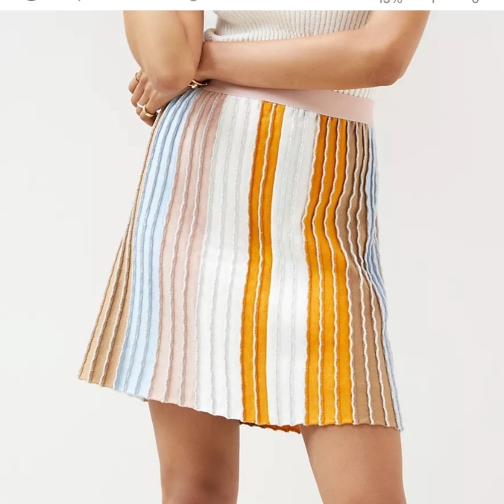 Anthropologie Eva Franco Vertical Stripe Pull on Knit Skirt NWT Women’s Sz M